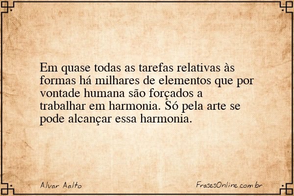 Frase de Alvar Aalto