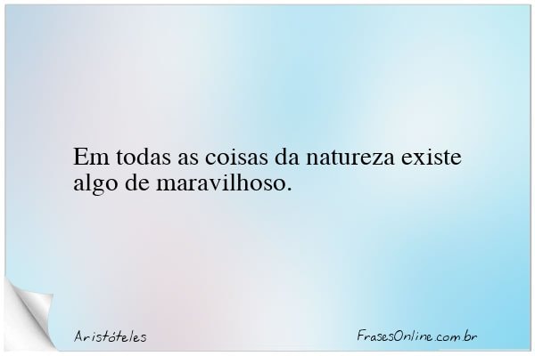 Frase de Aristóteles