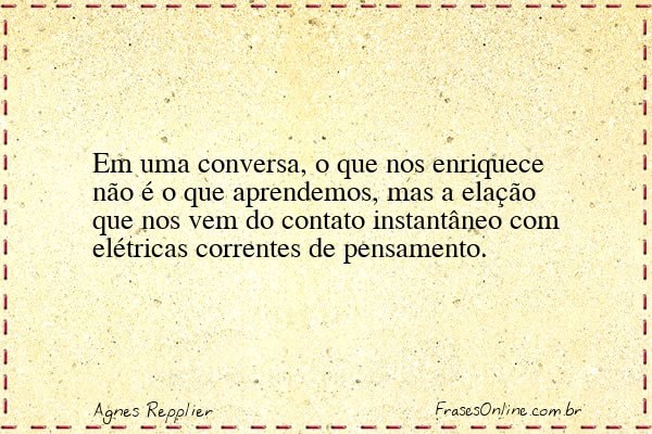 Frase de Agnes Repplier