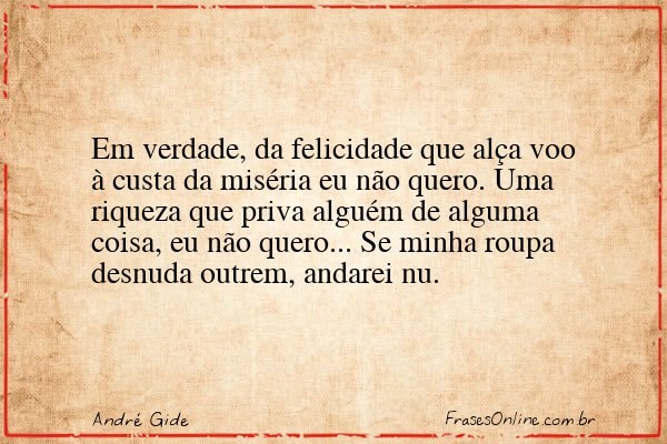 Frase de André Gide