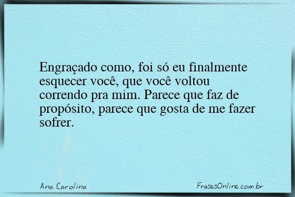 Frase de Ana Carolina