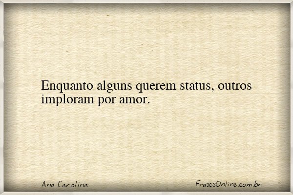Frase de Ana Carolina