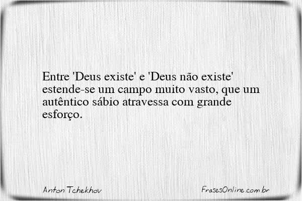 Frase de Anton Tchekhov