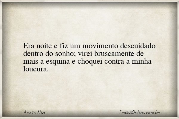Frase de Anaïs Nin