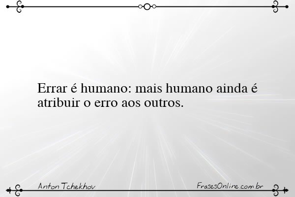 Frase de Anton Tchekhov