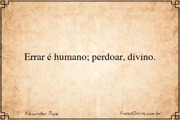 Frase de Alexander Pope