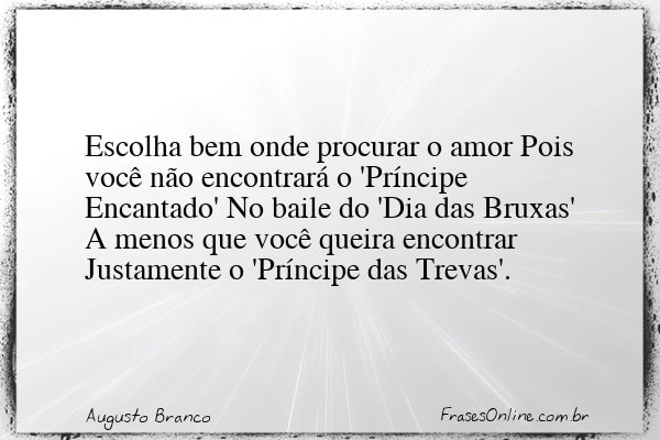 Frase de Augusto Branco