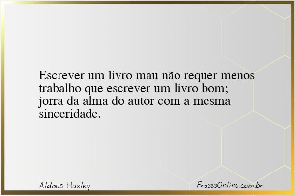 Frase de Aldous Huxley