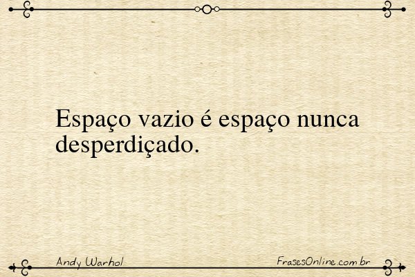 Frase de Andy Warhol