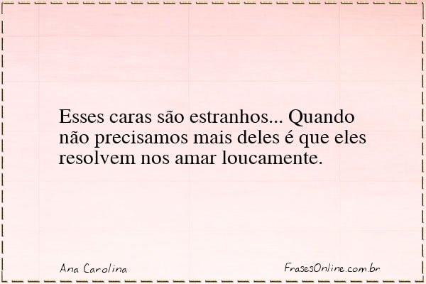 Frase de Ana Carolina