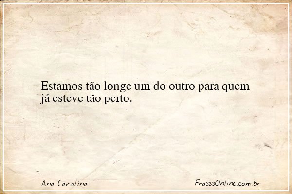 Frase de Ana Carolina