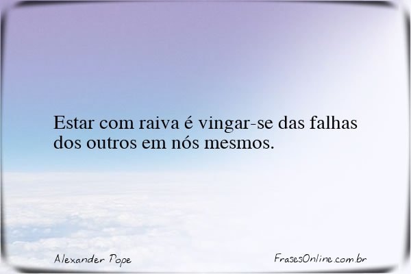 Frase de Alexander Pope