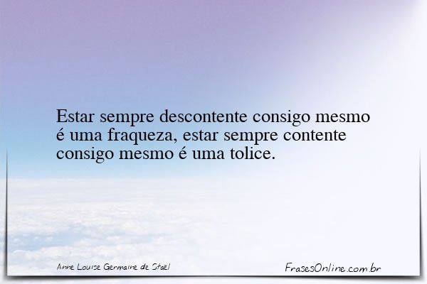 Frase de Anne Louise Germaine de Staël