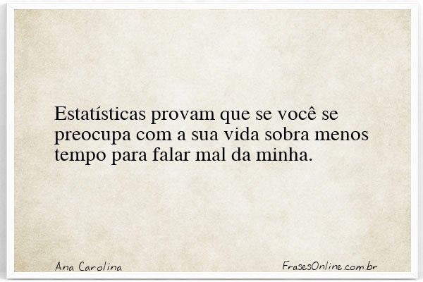 Frase de Ana Carolina