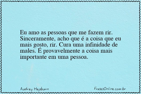 Frase de Audrey Hepburn