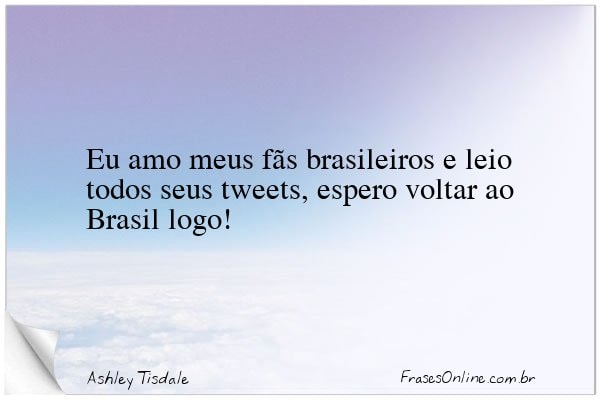 Frase de Ashley Tisdale