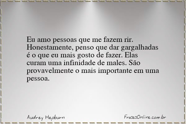 Frase de Audrey Hepburn