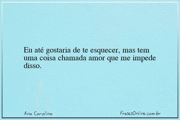Frase de Ana Carolina
