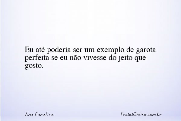 Frase de Ana Carolina