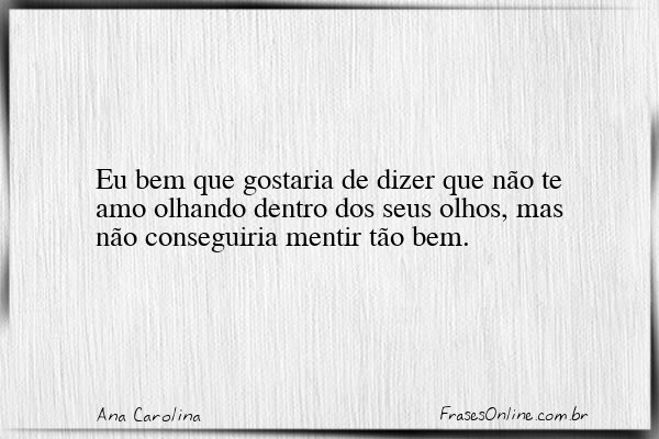 Frase de Ana Carolina