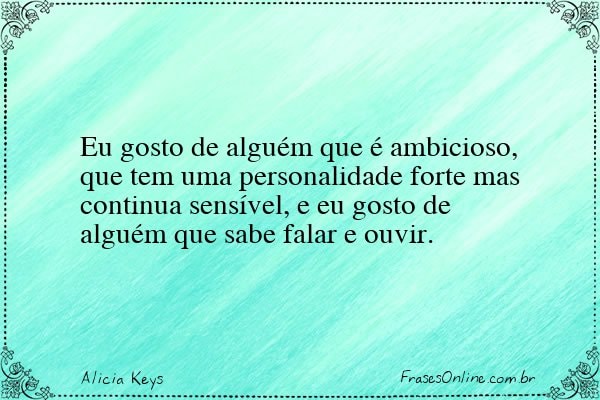 Frase de Alicia Keys