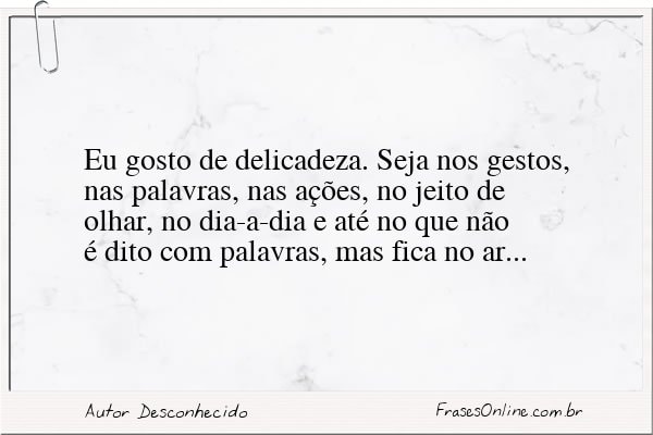 Frase de Autor Desconhecido