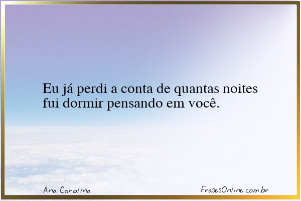 Frase de Ana Carolina