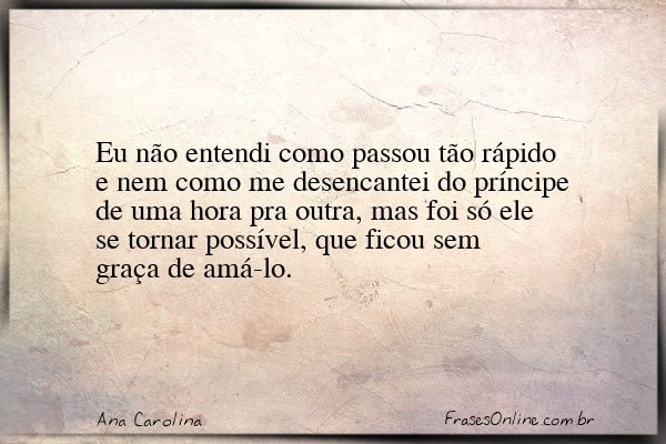 Frase de Ana Carolina