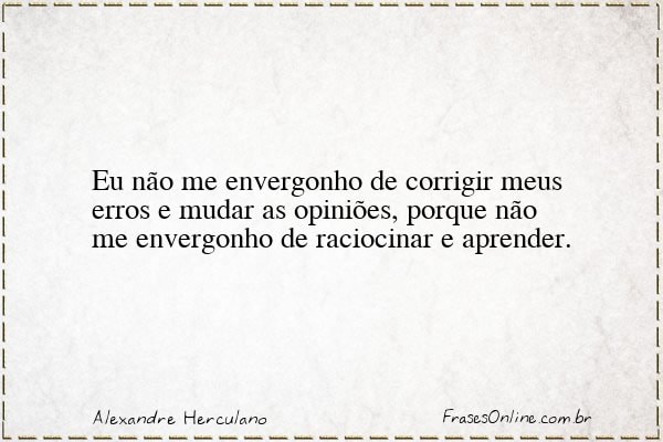 Frase de Alexandre Herculano