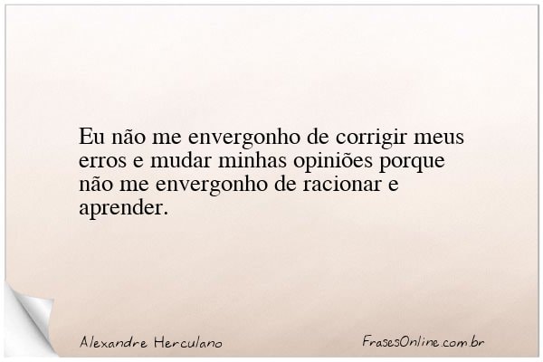 Frase de Alexandre Herculano