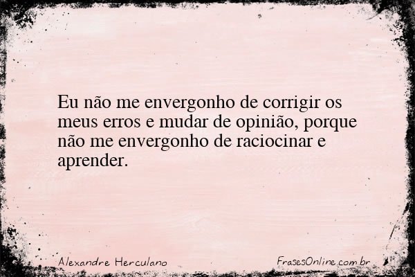 Frase de Alexandre Herculano