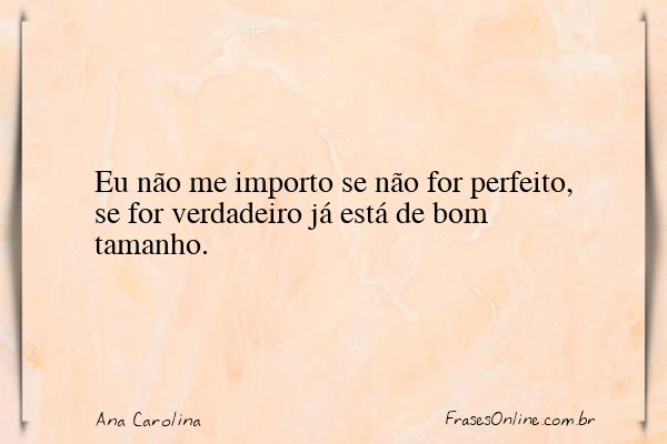 Frase de Ana Carolina