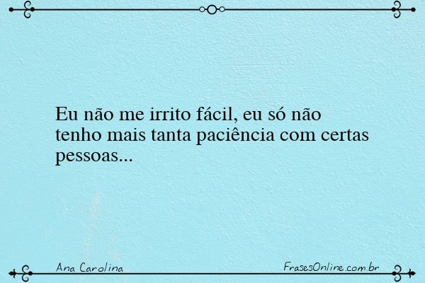 Frase de Ana Carolina