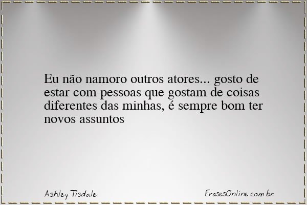 Frase de Ashley Tisdale