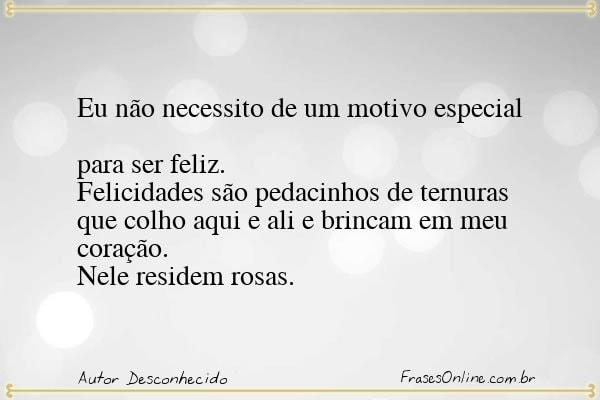 Frase de Autor Desconhecido
