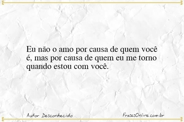 Frase de Autor Desconhecido