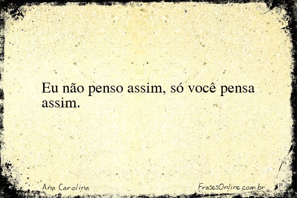 Frase de Ana Carolina