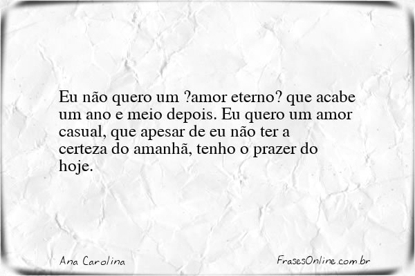 Frase de Ana Carolina