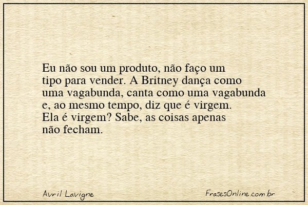 Frase de Avril Lavigne