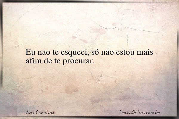 Frase de Ana Carolina