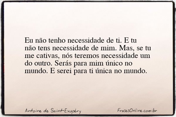 Frase de Antoine de Saint-Exupéry