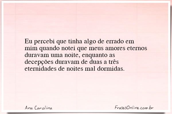 Frase de Ana Carolina