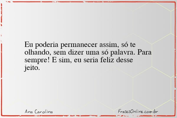 Frase de Ana Carolina