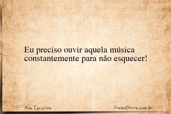 Frase de Ana Carolina