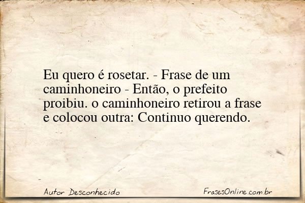 Frase de Autor Desconhecido