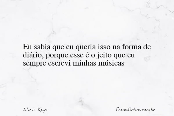 Frase de Alicia Keys