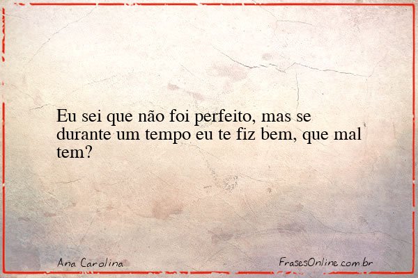 Frase de Ana Carolina