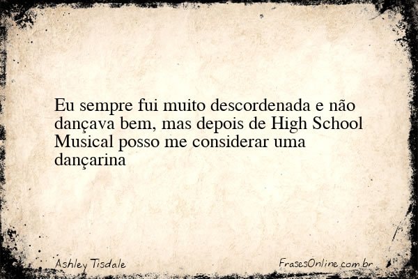 Frase de Ashley Tisdale