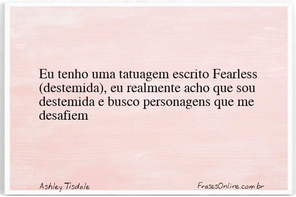 Frase de Ashley Tisdale