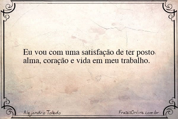 Frase de Alejandro Toledo